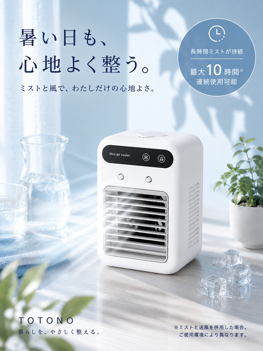 加湿機能付きミニクーラー